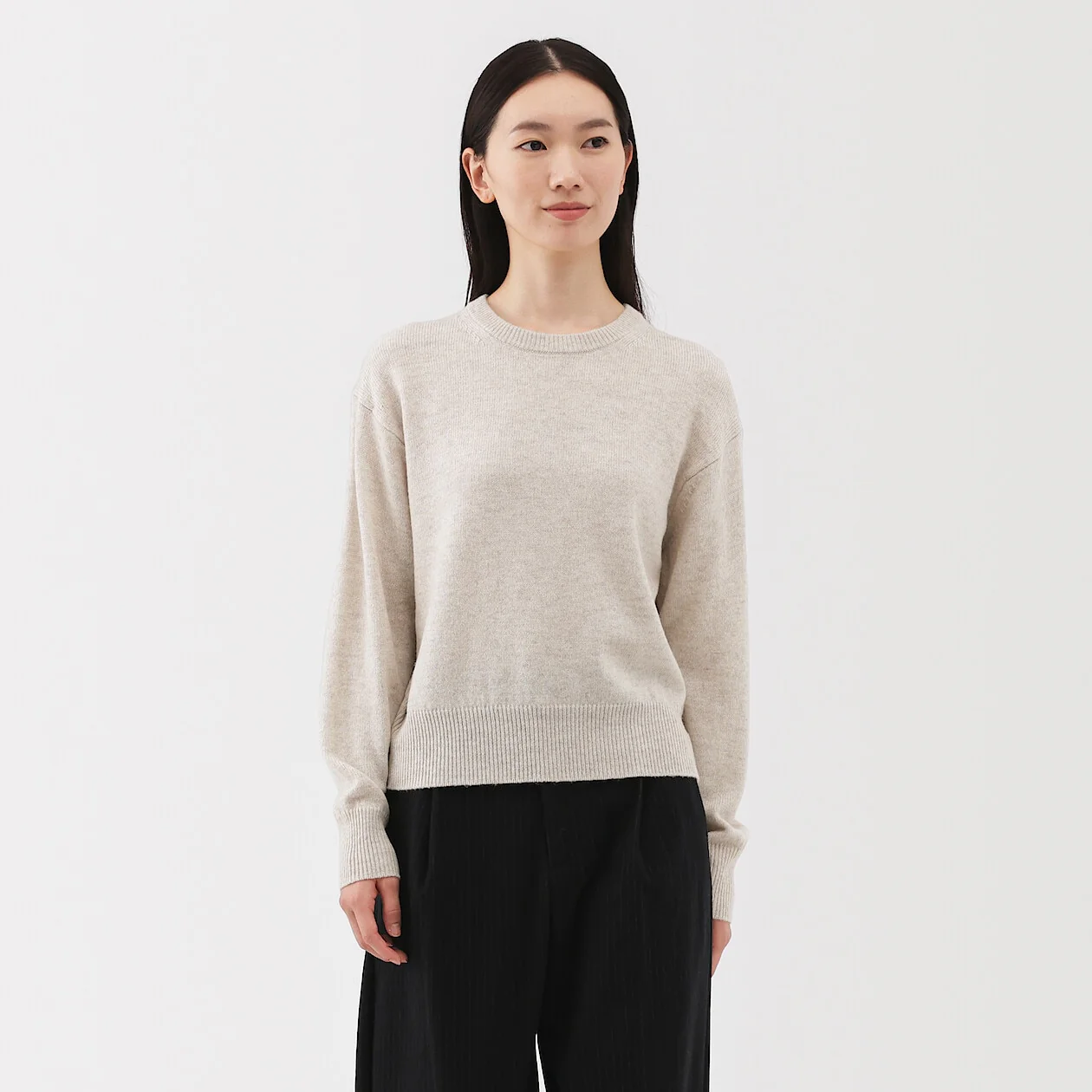Washable Wool Mid Gauge Crewneck Sweater - Image 16