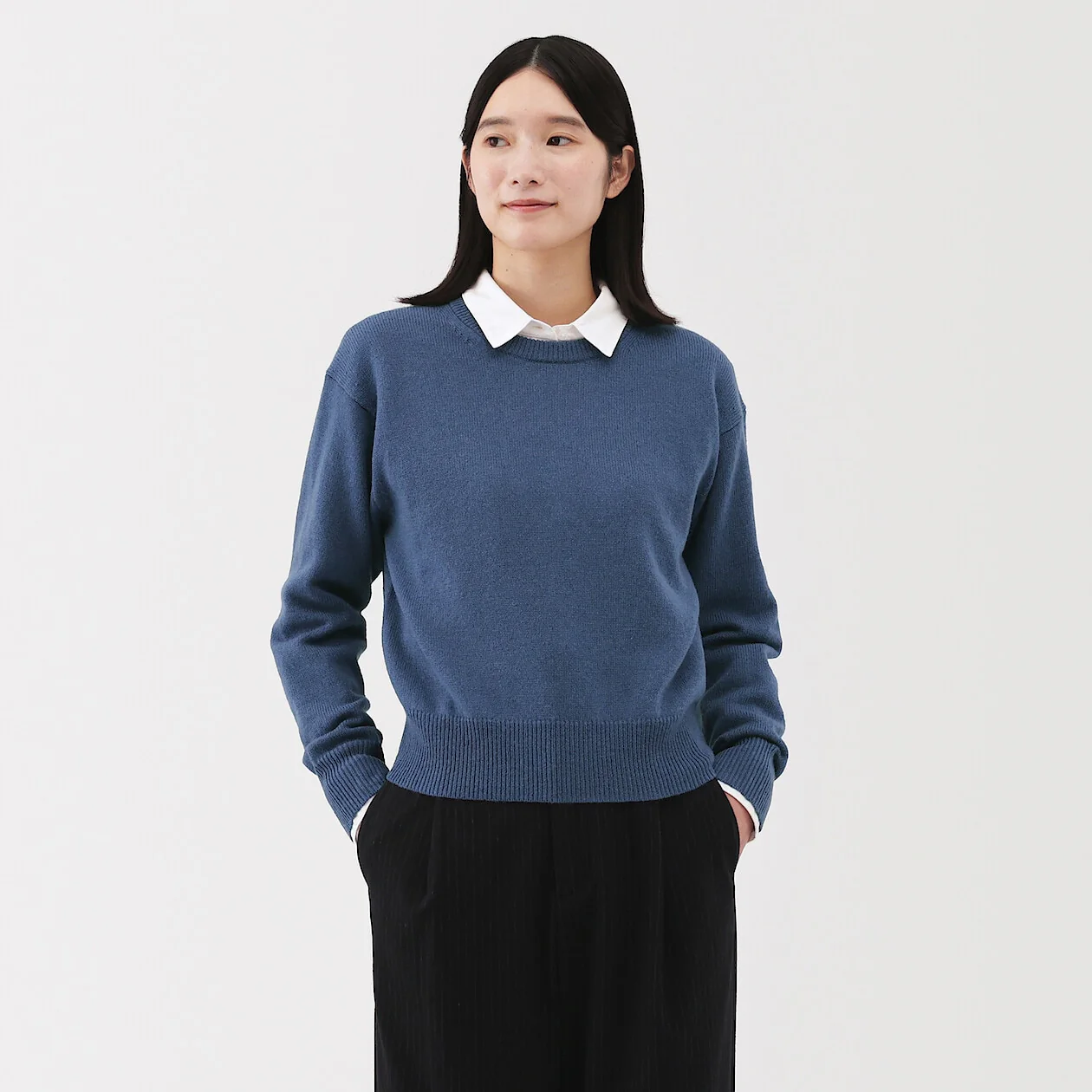 Washable Wool Mid Gauge Crewneck Sweater - Image 24