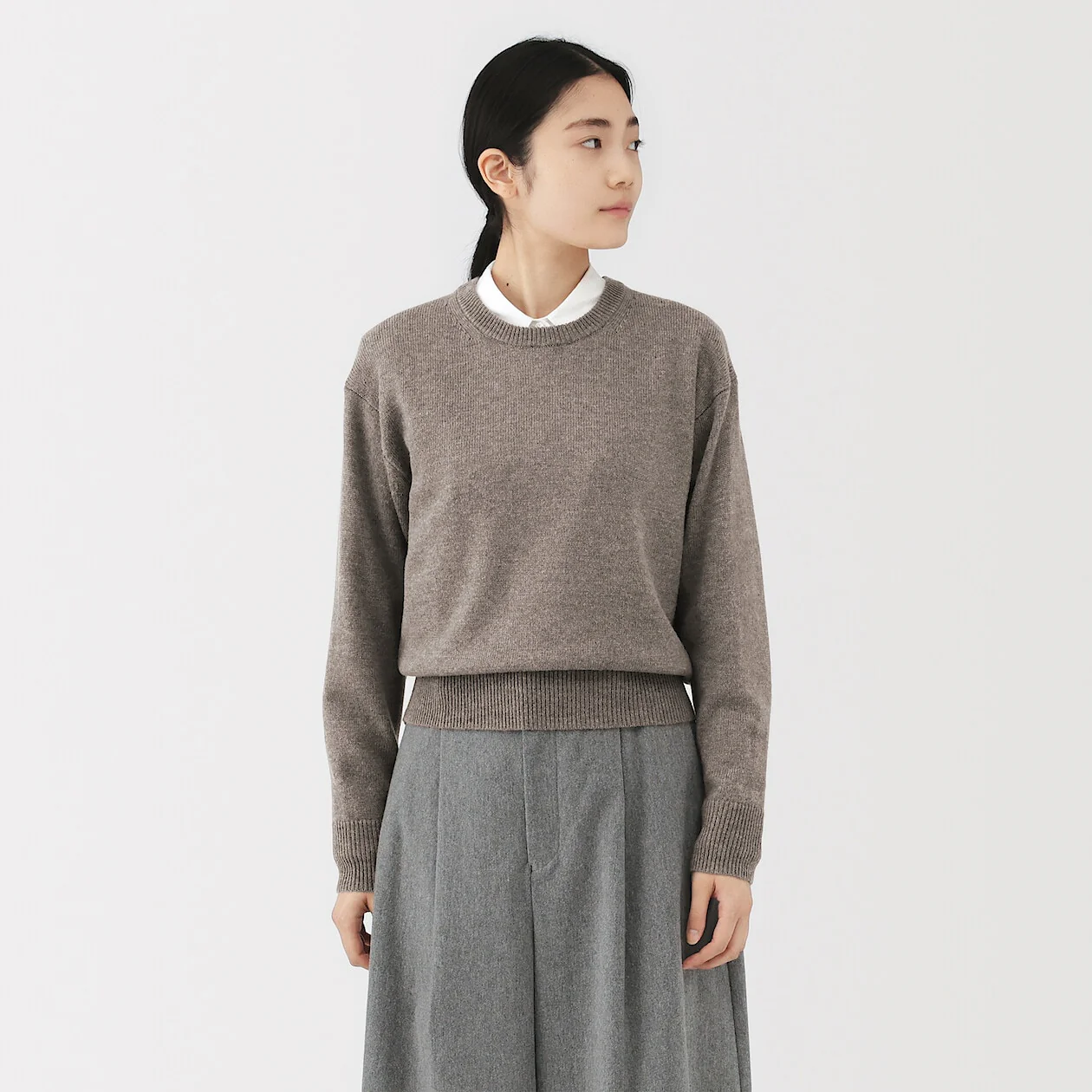Washable Wool Mid Gauge Crewneck Sweater - Image 28