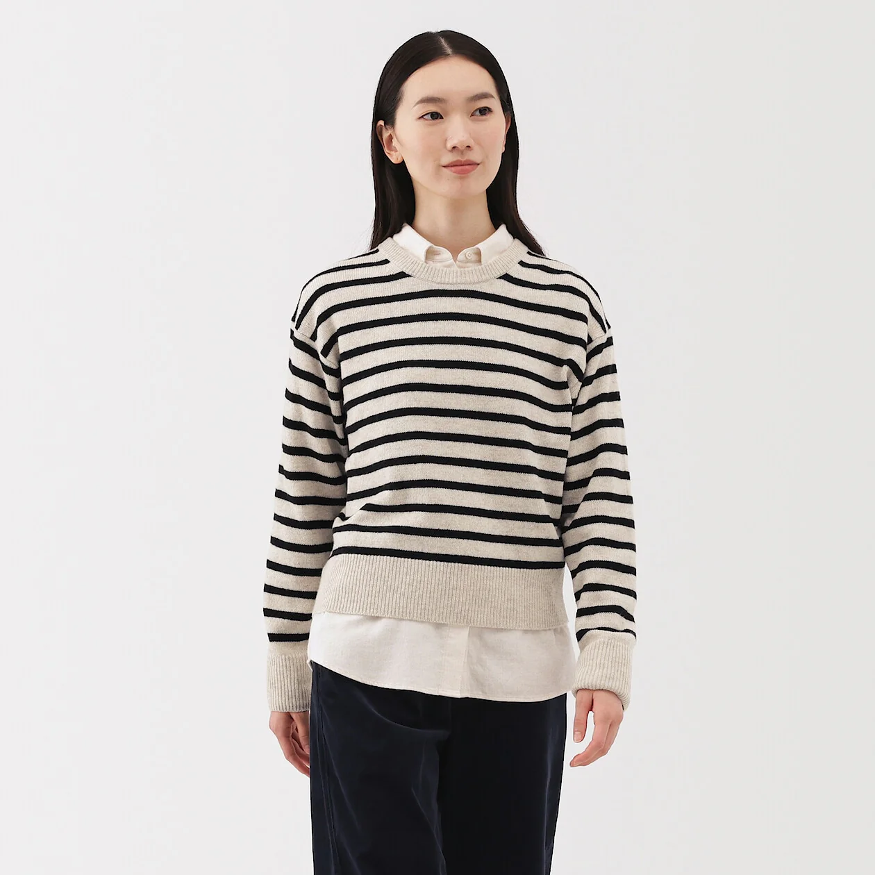 Washable Wool Mid Gauge Crewneck Sweater - Image 36