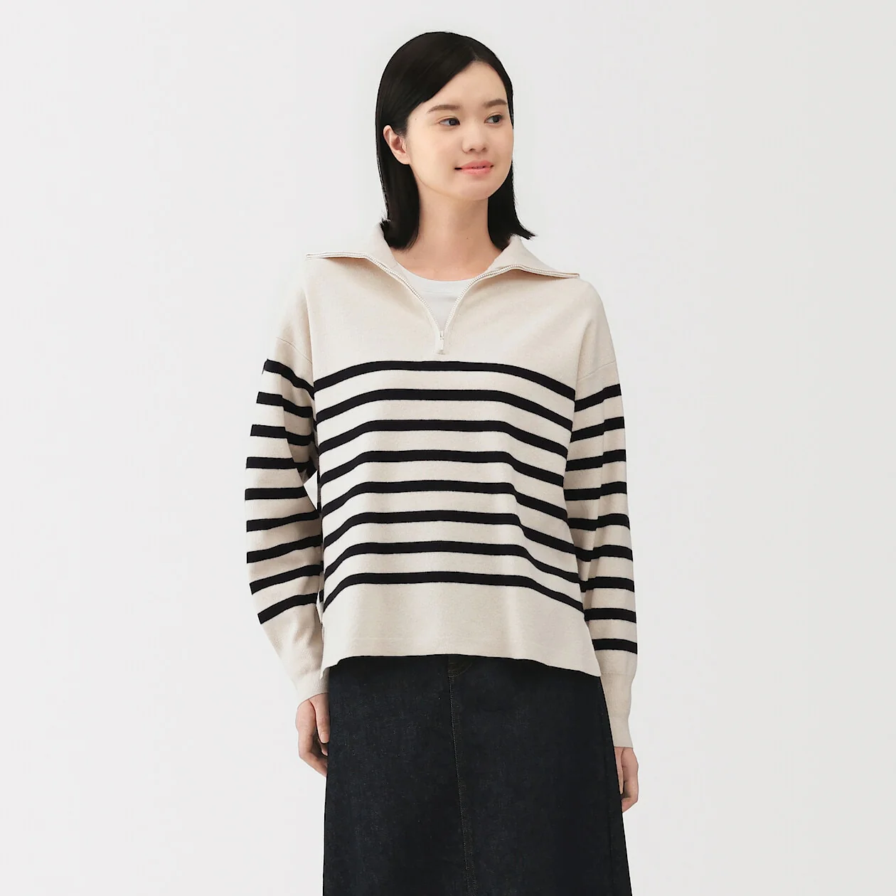 Washable Milano Ribbed Half-Zip Sweater - Image 13