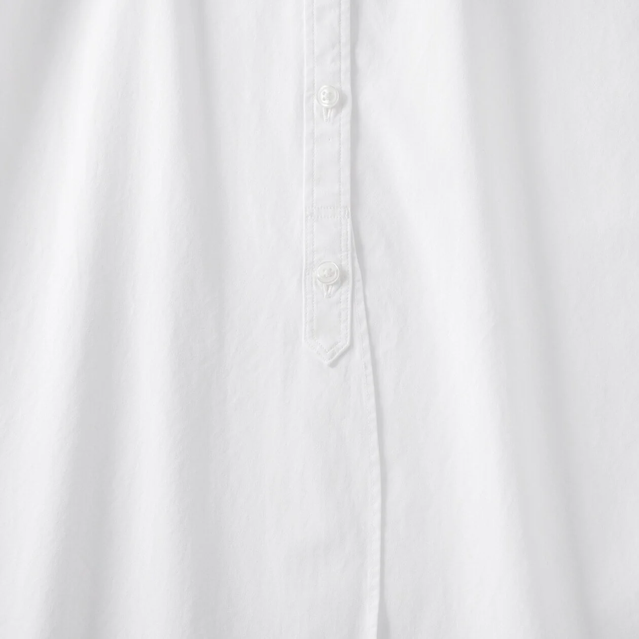 Washed Broadcloth 100% Cotton Stand Collar Long Shirt - Image 16