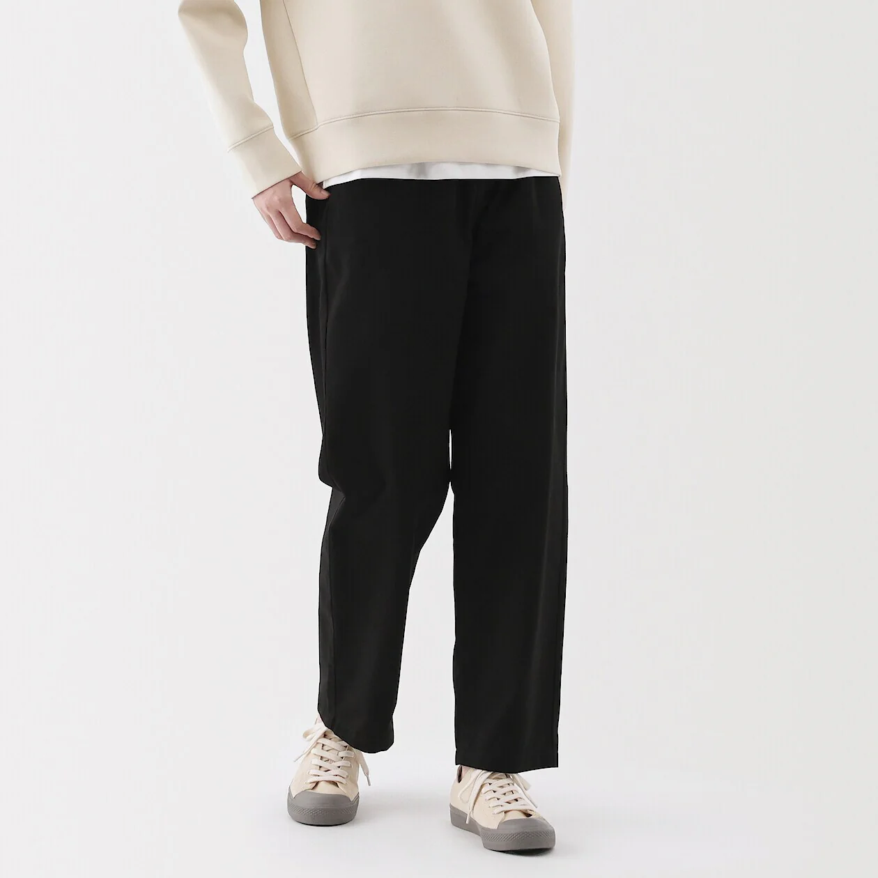 Washed Cotton Easy Tapered Pants - Image 10