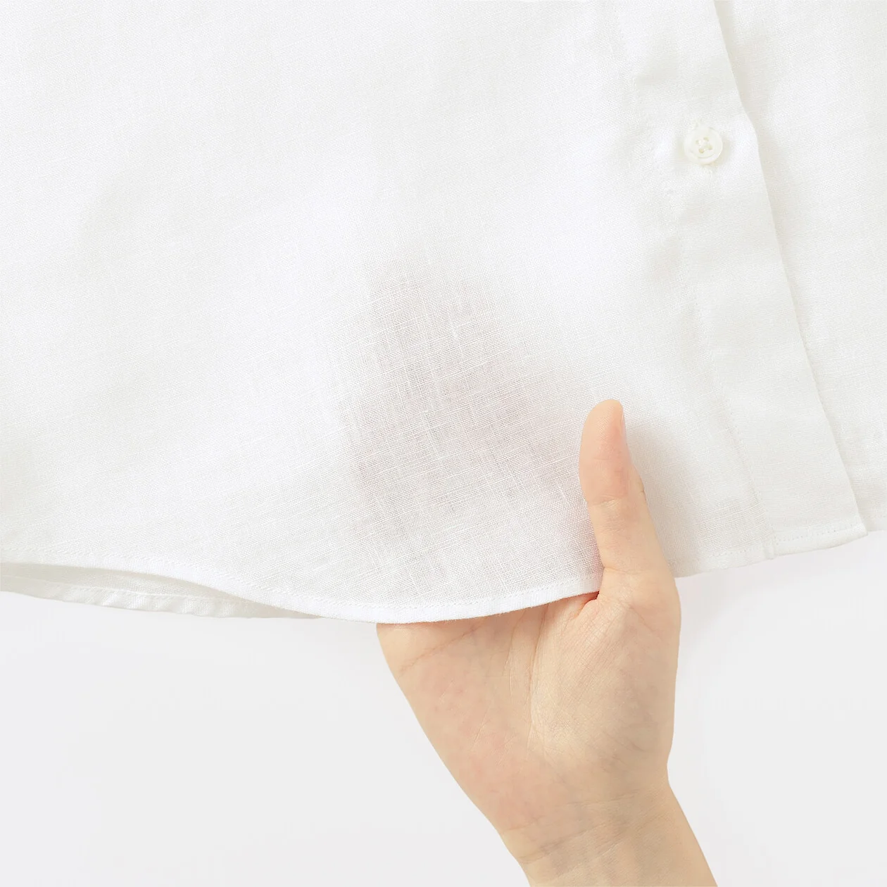 Washed Linen Long Sleeve Shirt - Image 18