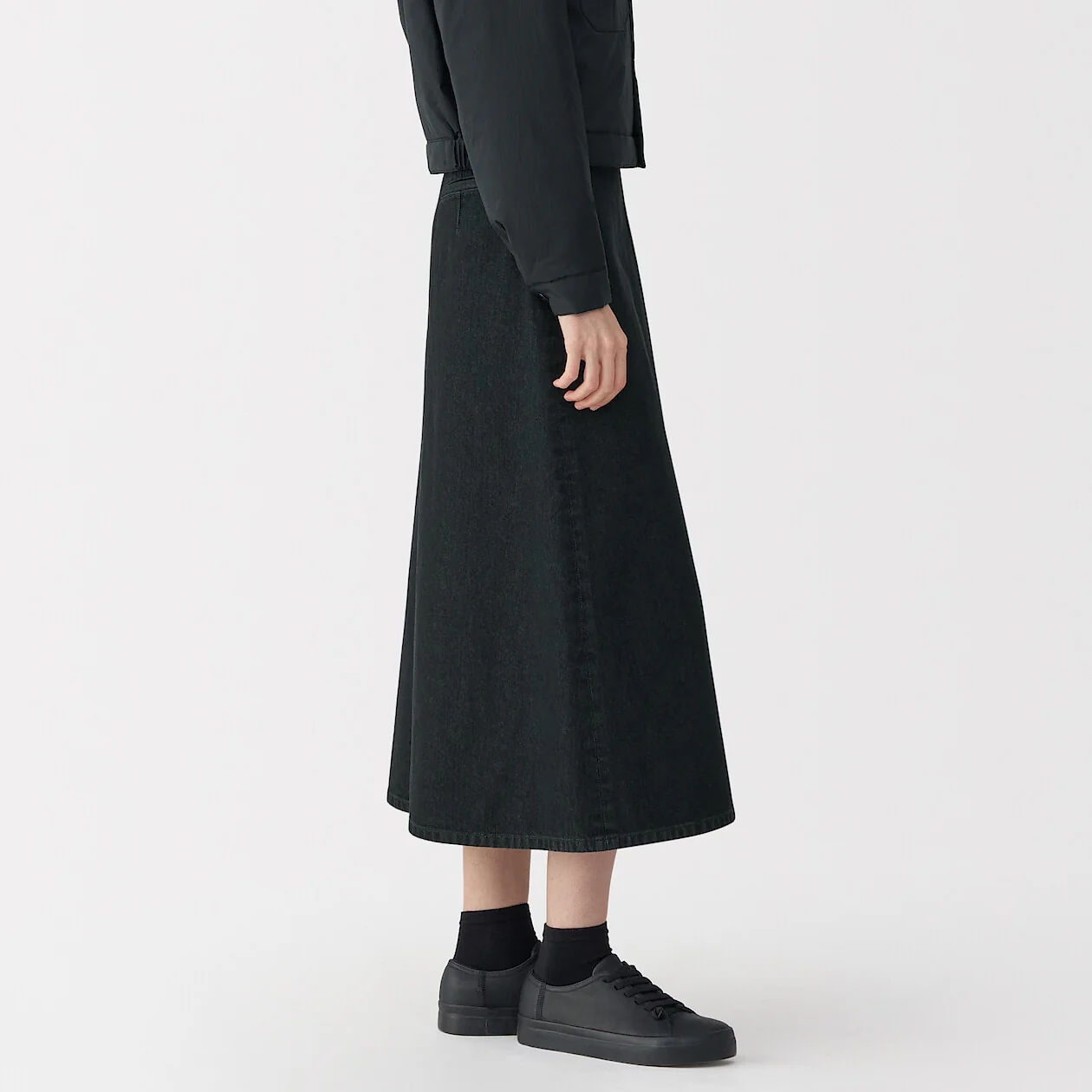 MUJI Labo Washi Blend Denim Skirt - Image 13